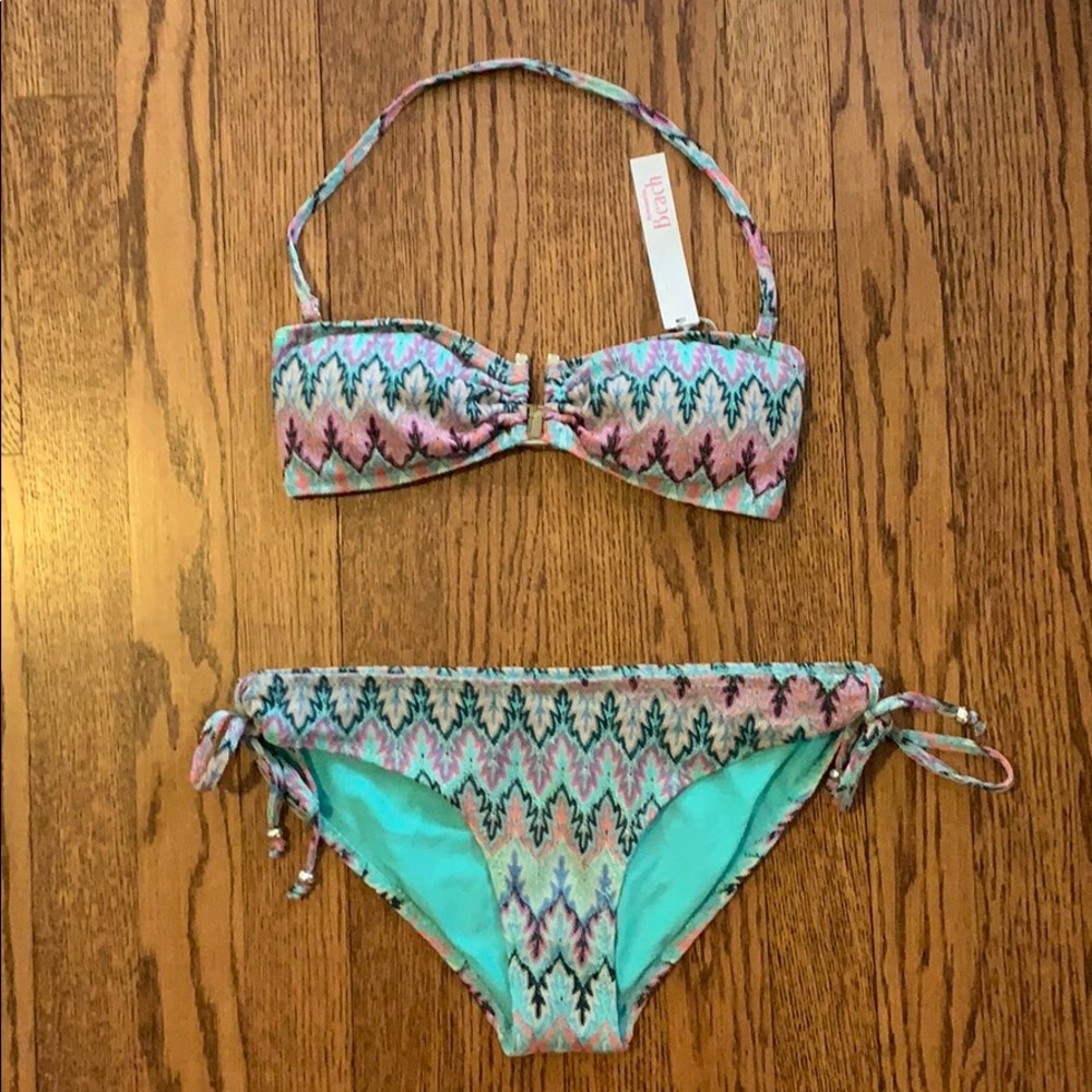 NWT Accessorize multicolor bikini